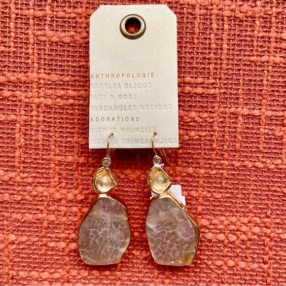 Anthropologie Southwestern Agate Fishhook Earrings NWT - Picture 10 of 10